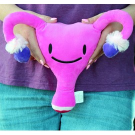 Attatoy Plush Uterus - Ivy The Uterus - Stuffed Toy, 12-Inch After Surgery Pal, Hysterectomy, Endometriosis, Fallopian Tubes, Ovaries