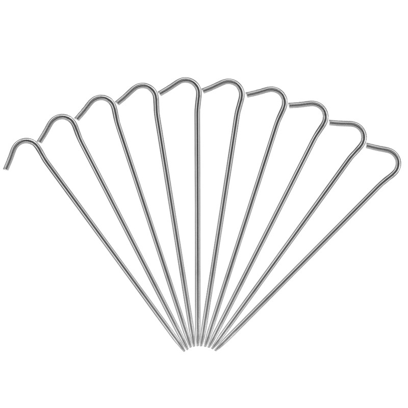 Naroote Tent Stakes, Tent Stakes Heavy Duty Ground 10-Pack a