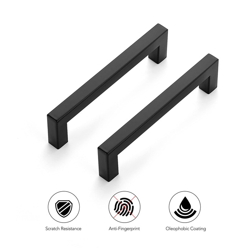 Ravinte 25 Pack 5 Inch Stainless Steel Cabinet Handles Square