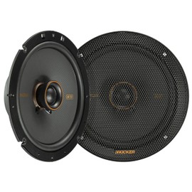 KICKER 51KSC6704 Coaxial Speaker System, 2-Way Design, One (1) Pair, 6.75" (165mm) Polypropylene Woofer/Midrange, 3/4" (20mm) Silk-Dome Tweeters, 100 Watts RMS, 200 Watts Peak