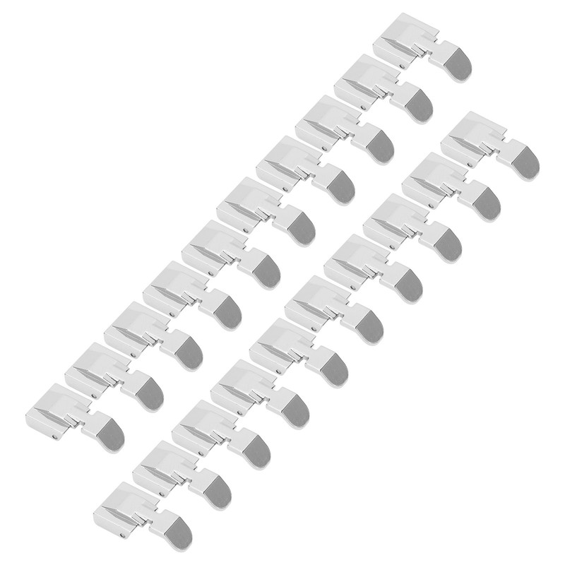 20 Pcs Zipper Presser Foot Stainless Steel Invisible Zipper Sewing