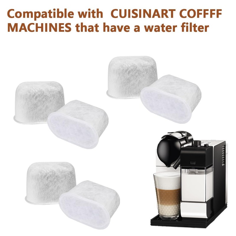 Charcoal Coffee Filter 8 Pcs Replacement Activated Charcoal Water Filters