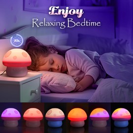 2 3 4 5 6 7 8 9 Year Old Girls Gifts, Mushroom Night Light Projector Unicorn Gifts for Girls Toys for 2 3 4 5 6 Year Old Sensory Lights Sensory Toys for Babies Christmas Gifts for 2-9 Year Old Girls
