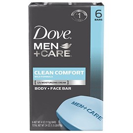 Dove Men+Care Body and Face Bar, Extra Fresh 4 oz, 10 Bar, comodidad limpia, comfort, 6-Bar