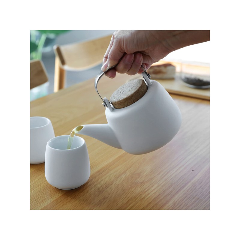 VIVA Nicola White Porcelain Japanese Style Tea pot - 40