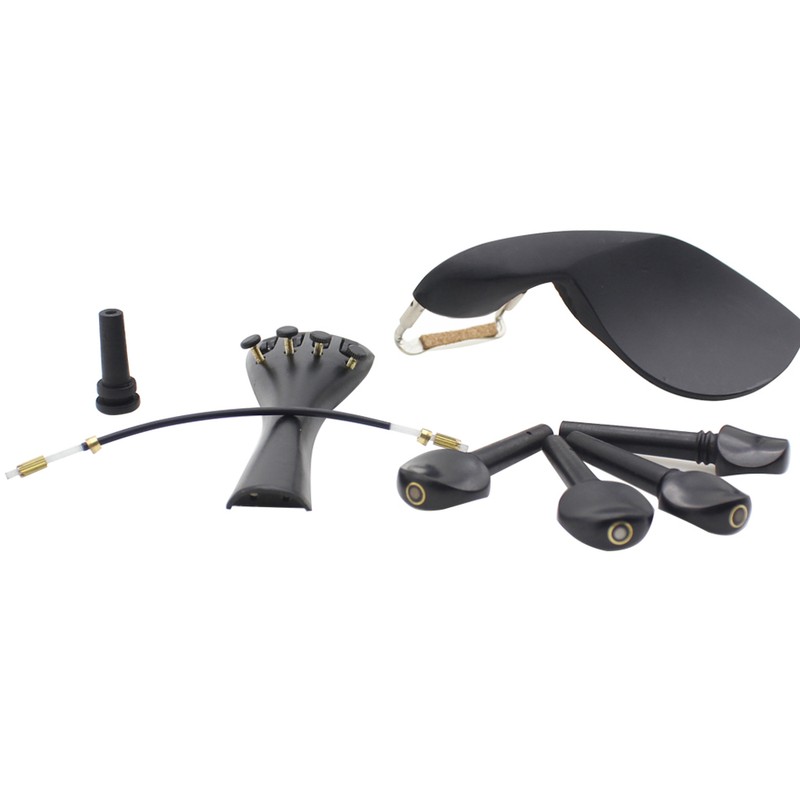 4/4 Violin Chin Rest Chinrest with Tuning Peg Tailpiece Fine
