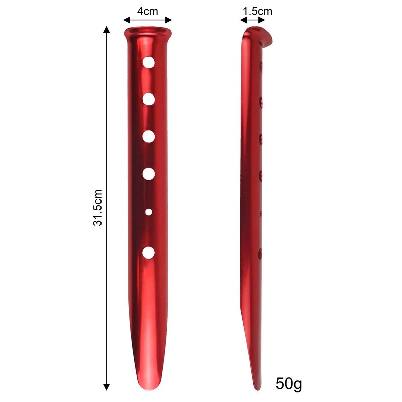 Lomo Aluminium Snow Tent Peg - 4 Pack - Dead