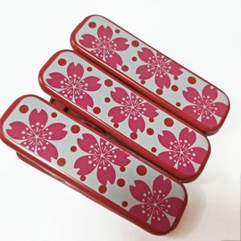 Suyika Set of 3 Kimono Clips, Dressing Accessories, Collar Clips, Kimono Clips, Handy Clips, Kimono Accessories, Obi Fastening, Temporary Fastening, Cherry Blossom Pattern