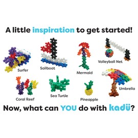 Incredibly Interconnectable Toys KADU Classic 80 Piece Classic Set - STEM/STEAM Building + Construction Toy, for Open + Imaginative Play