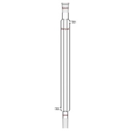 stonylab Liebig Condenser, Borosilicate Glass Liebig Condenser with 24/40 Joint, Jacket Length 15.75 Inch, Laboratory Condensation Distillation Glassware