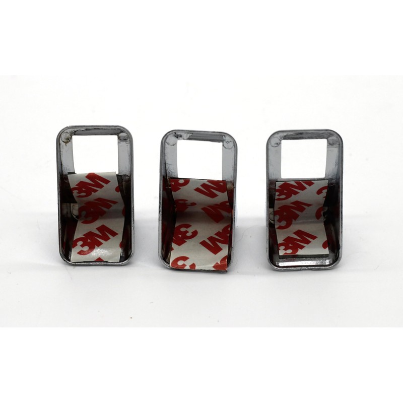 Chrome Switch Cover Set (3-Piece) Compatible with Kenworth T680, T880,