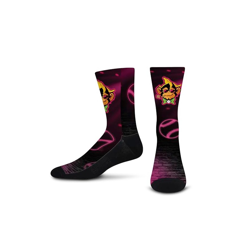 For Bare Feet PARTY ANIMALS Party Time Crew Sock Team