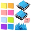HMIEPRS 2Pcs Pop Up Sticky Note Dispenser with 400 Sheets