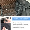 Ferianl Heavy Duty Mesh Cargo Net, Expandable 3 Pocket Trunk