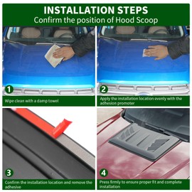 xipoqix Hood Scoop Compatible with 2022-2025 Ford Maverick Bonnet Scoop Bonnet Vent Cover Trim Replacement for 2022-2025 Ford Maverick Accessories