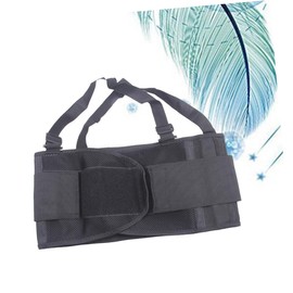 TOVINANNA Elastic Lumbar Support Belt No Buckle Breathable Mesh Back Waist Support Adjustable Compression Brace for Weight Lifting XL