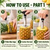 1PCS Stainless Steel Pineapple Slicer Peeler - Kitchen Fruit Tools