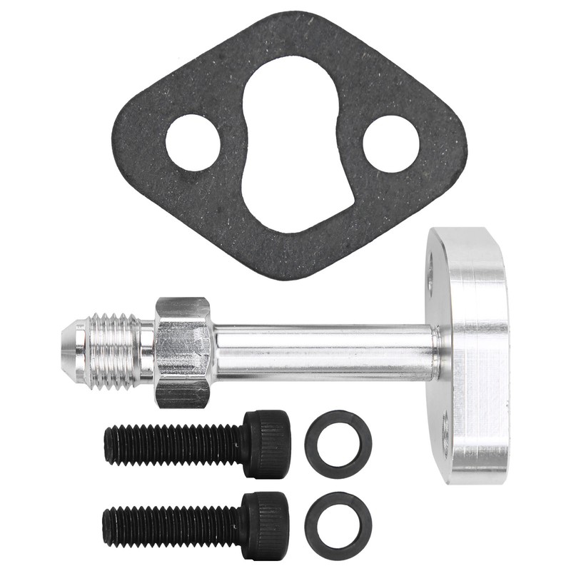 Turbo Oil Water Drain Return Flange Adapter Kit Aluminium Alloy