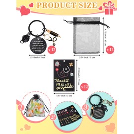 Sureio 36 Pcs Nurse Gifts for Women Nurse Keychain Nurse Week Gifts Employee Appreciation Presents Nurse Practitioner(Black)