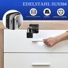 SAYAYO Door Bolt Lockable Stainless Steel Deadbolt Lock with Padlock,
