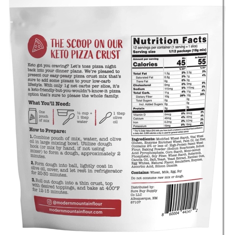 Does Not Apply Modern Mountain Keto Pizza Crust - Low