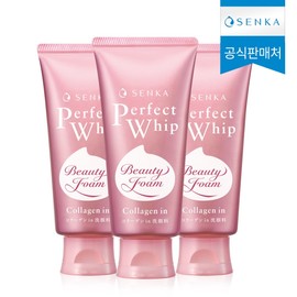 New Senka Perfect Collagen Wash Cleansing Foam 120g 3 / NEW 센카 퍼펙트휩 콜라겐 워시 클렌징폼 120g 3개