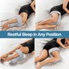 Knee Pillow for Side Sleepers, Large Comfortable Memory Foam Leg