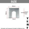 TERF® 50mm X 50mm X 1mm with 14mm Slots Galvanised