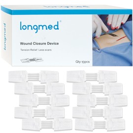 Emergency Wound Closure Kit 10pcs,Medical Grade Adhesive Sutures | Butterfly Bandages & Clotting Technology | for First Aid Kits, Outdoor Injuries, Post-Surgery Care (Factory Direct Sale)