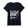This Senior Fitness Trainer Needs Wine V-Neck T-Shirt