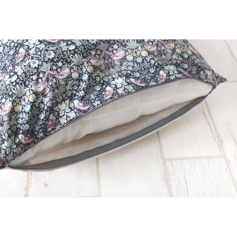 DDintex FLORET LONDON Throw Pillow Case Strawberry Thief Gray 45x45cm