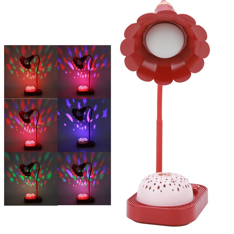 Phonograph Projection LED Desk Lamp Touch Control LED Desk Light