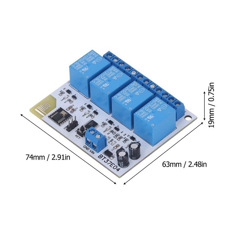 4 Channel Bluetooth Relay Control Module Anti Interference 2.4G RF