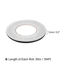 uxcell 0.2 Inchx164 Ft Foil Self Adhesive Tile Sticker Decoration Gap Sealing Tape Strip Waterproof Self-Adhesive Floor Crevice Line Sticker for Wall, Cabinet, Kitchen, Black