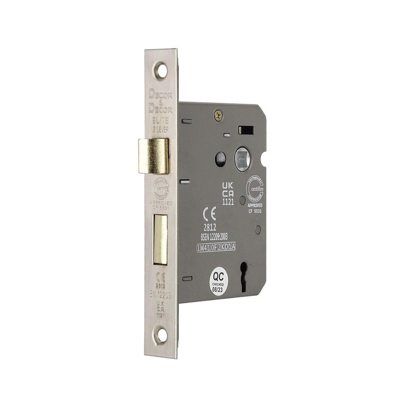Decoranddecor Sash Mortice Door Lock with Keys - 3inc /