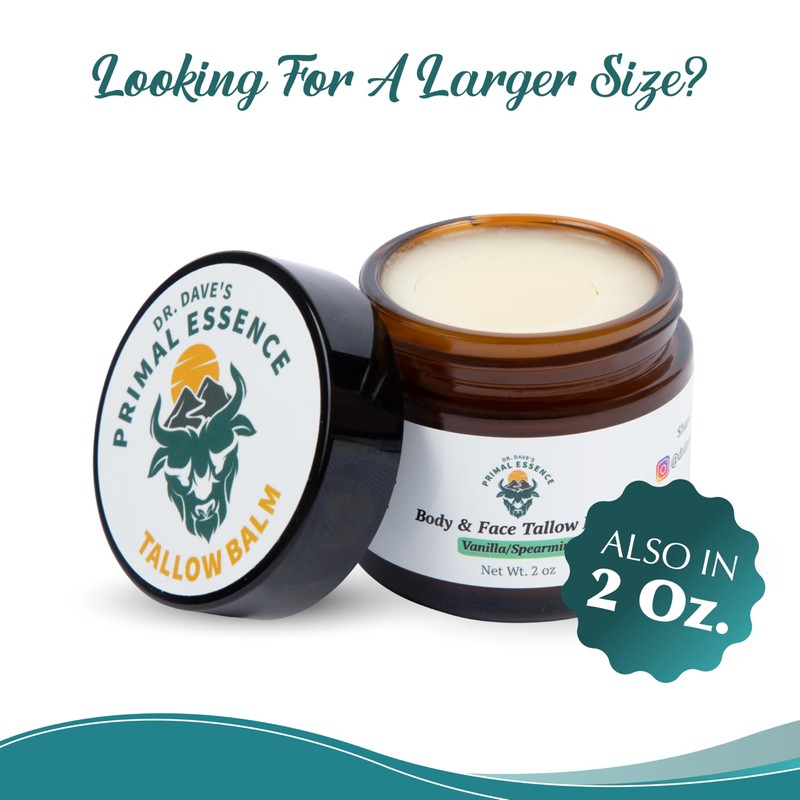 Dr. Dave's Primal Essence Grass Fed Beef Tallow for Skin