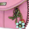 CHALA Crossbody with Charming Teal Dragonfly Keychain -9 Color options