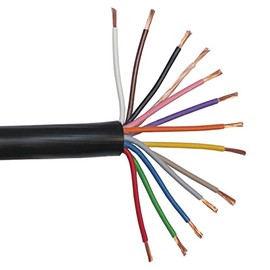 Lumonic 1 m FLRYY Vehicle Cable 13 Core I Vehicle Cable with Cable Cross Section 13 x 1.5 mm² I Cable Trailer 13 Pin Trailer Cable Multi-Core