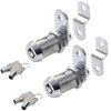 WOOCH Tubular Cam Lock Cabinet Lock,Keyed Alike Removable Key, 1-1/4"