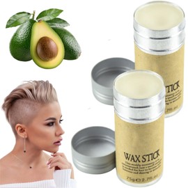 Haarwachs Stick,2 Stück,Wachs-Stick für Haare,Wachsstab für Haar,Haarfinishing Cream Stick für Styling, Feuchtigkeitsspendendes Wachs für Damen und Herren