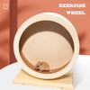 antiai Hamster Wooden Silent Wheel, Small Animal Exercise Wheel Accessories,
