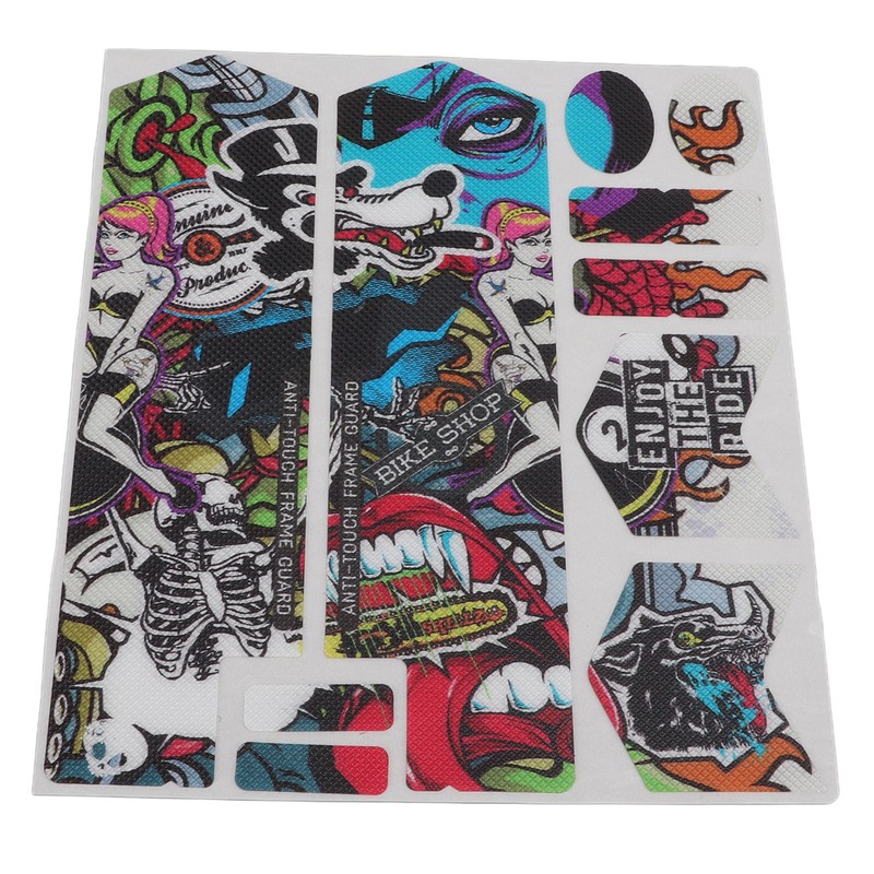 ENLEE 3D Mountain Bike Front Fork Sticker Scratch Resistance Bicycle