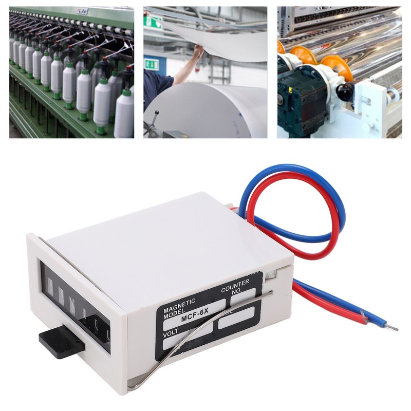 Electromagnetic Counter 6 Digit High Speed Accurate Electronic Pulse Counter