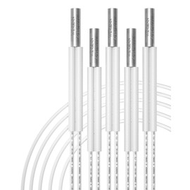 [5-Pack, 4.92ft] 12V 70W Heater Cartridge, 3D Printer 12 Volt Upgrade to 500°C, Compatible with MK8 Extruder V6 Hotend PT100 Volcano