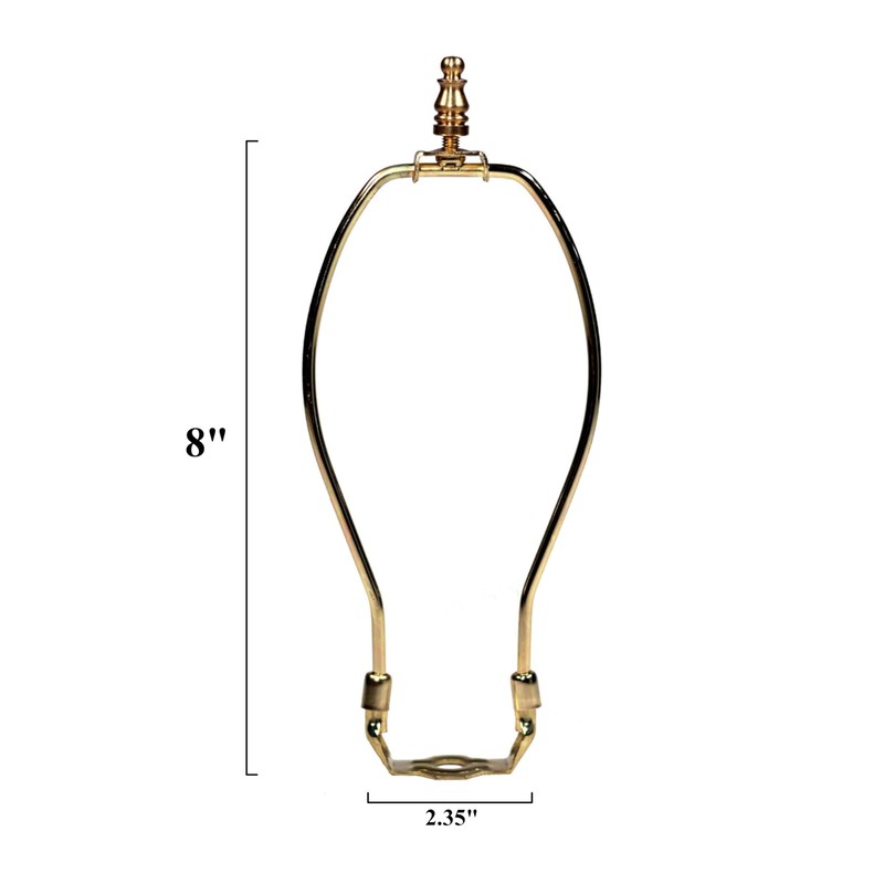 Creative Hobbies 8-Inch Lamp Harp Kit - Gold Finish |