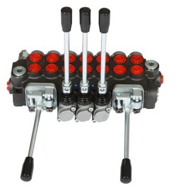 waltyotur Hydraulic Directional Control Valve, 7 Spool 11 GPM Hydraulic Loader Valve, BSPP Ports, 4500 PSI Directional Control Valve For Tractors Loaders Tanks
