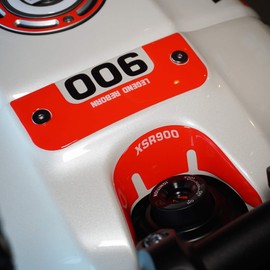 3D Sticker Key Zone Protection Compatible with Yamaha XSR900 2022-2025 Red