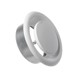 Diameter 200 mm, white plate valve, exhaust air ceiling valve, ventilation made of sheet steel, wall, valve disc, ventilation