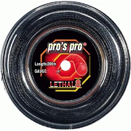 Pro's Pro Lethal 8 Tennis String - 200m Reel - 1.24mm - Black