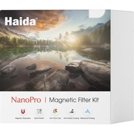 Haida HD4760-55 55mm Magnetic Filter Set MC Optical Glass Incl Adapter, ND64, ND1000, CPL, Magnetic Lens Cap, Tortoise Case